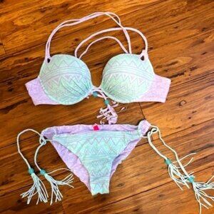 Victoria's Secret Swim Bombshell Push-up Bikini - 36C top and M bottom - NWOT